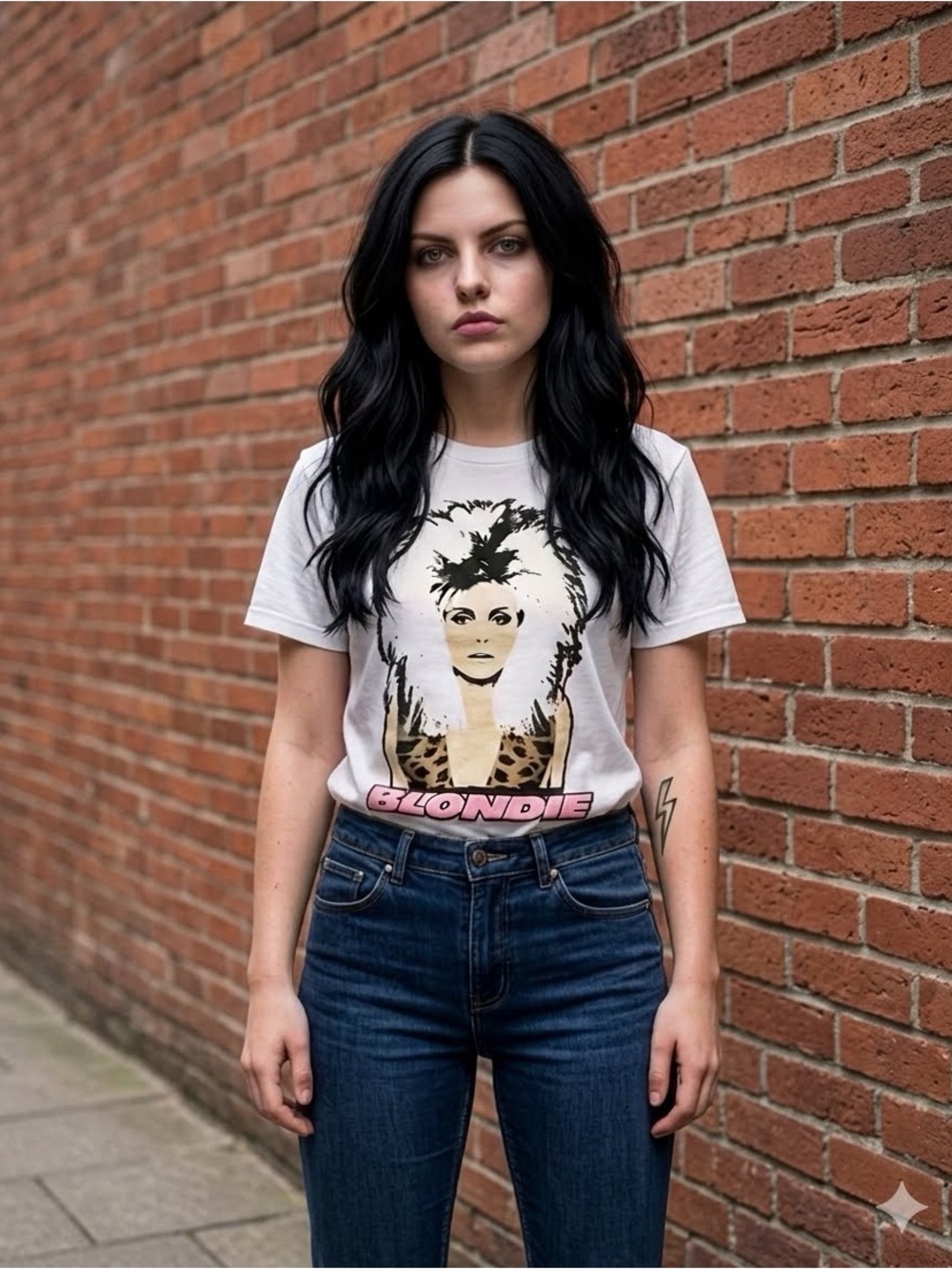 Goodie Two Sleeves Blondie Debbie Harry Leopard Graphic Band Tee - Size L Rock